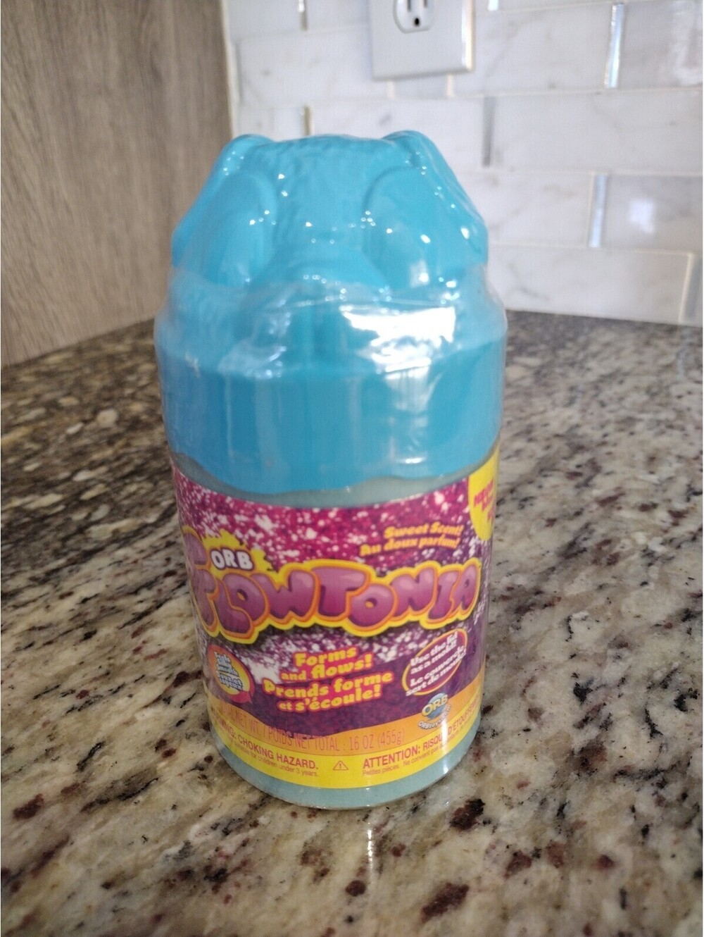 The Orb Factory ORB Flowtonia Box 455g 16 OZ 1 Lb Sparklz BLUE Floam Foam Slime